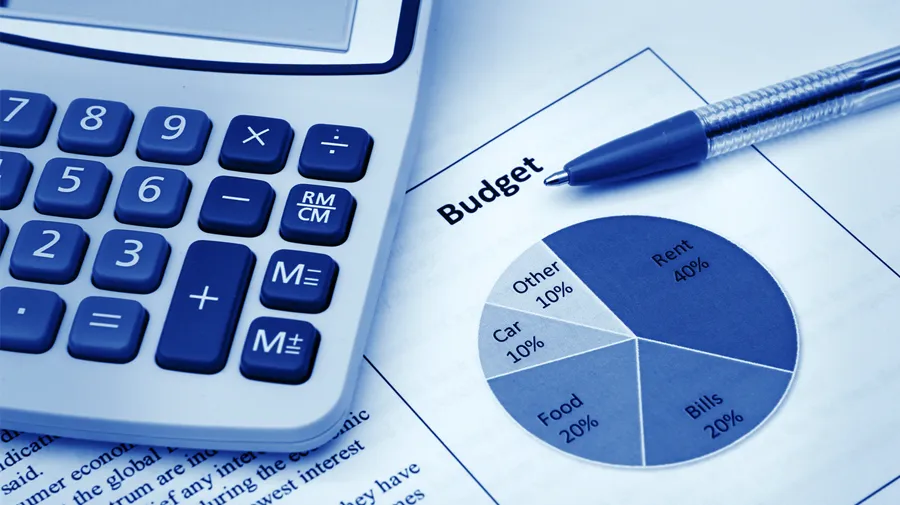 Calculator and Budgeting graph